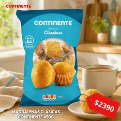 MAGDALENAS CLÁSICAS CONTINENTE 450G