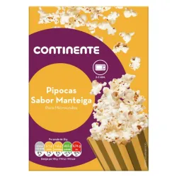 PALOMITAS PARA MICROONDAS MANTEQUILLA CONTINENTE 3*90G