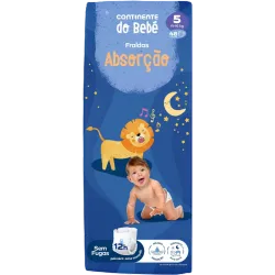 PAñALES ABSORCION CNT DEL BEBE T5 (11 - 16 Kg) 48UN