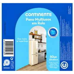 PAÑO MULTIUSOS ROLLO CONTINENTE 50U