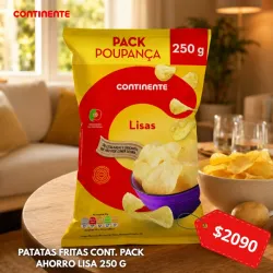 PATATAS FRITAS CONT. PACK AHORRO LISA 250 G