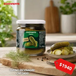 PEPINO EN VINAGRE CNT 180G