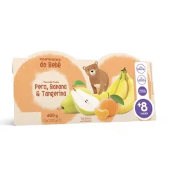 PURÉ DE FRUTA CNT PLÁTANO MANDARINA Y PERA 4*100G