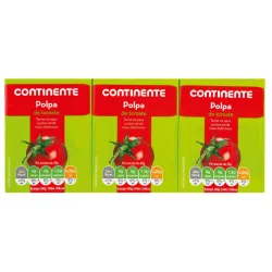 PURE DE TOMATE CONTINENTE TETRA 3X210G