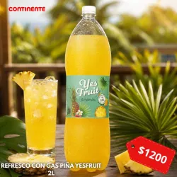 REFRESCO CON GAS PIÑA YESFRUIT 2L(2)