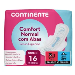 TOALLA HIGIENICA COMFORT CNT NORMAL CON ALAS 16U