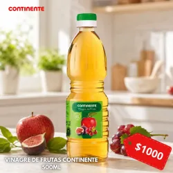 VINAGRE DE FRUTAS CONTINENTE 500ML