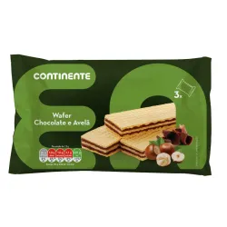 WAFERS CHOCOLATE AVELLANA CNT PAQUETES 180G