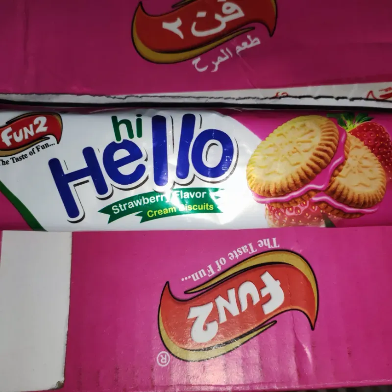 Galletas Rellenas Hello fresa 