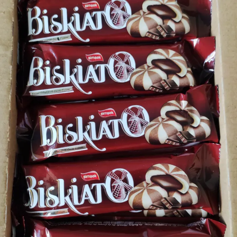 Mantecado Biskiato relleno de crema de chocolate 