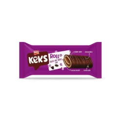 Pastelito enrollado con crema de cacao 