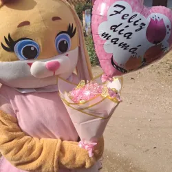 Ramo rosa con bombones