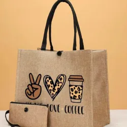 Bolso playero con monedero