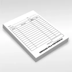 Notas de restaurante 1/4