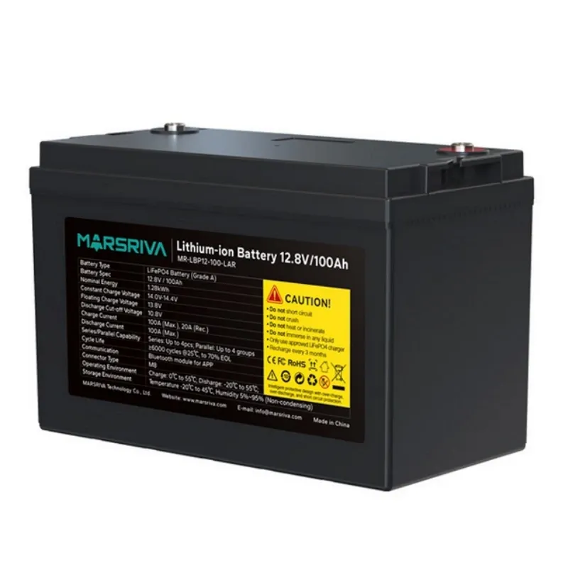 Batería Lithium MR-LBP12-100-LAR 1.28kWh (12.8V /100Ah)