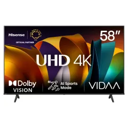 HISENSE UHD TV 58″ | VIDAA | 58A6HV