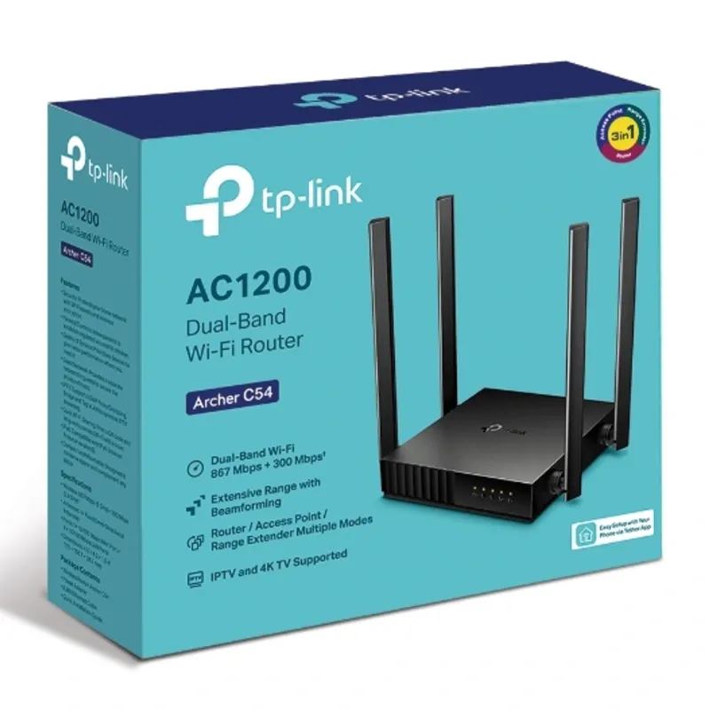 📶 𝗥𝗼𝘂𝘁𝗲𝗿 𝗧𝗣-𝗟𝗶𝗻𝗸 𝗔𝗿𝗰𝗵𝗲𝗿 𝗖𝟱𝟰 - 𝗔𝗖𝟭𝟮𝟬𝟬 𝗗𝘂𝗮𝗹 𝗕𝗮𝗻𝗱