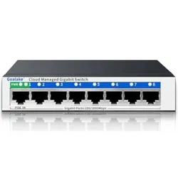 Switch de 8 puertos a Gigabit Gestionable (Metálico)