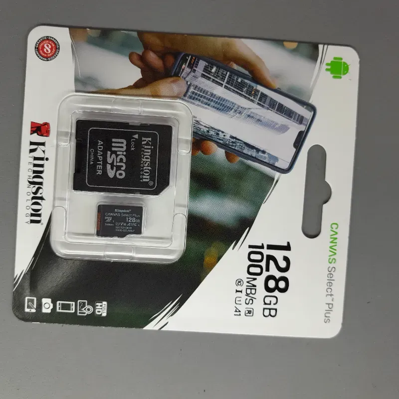 Micro SD Kingston de 128 GB con adaptador 