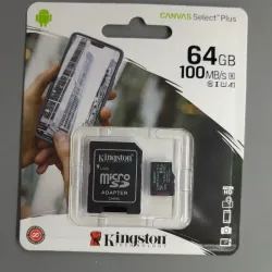 Micro SD Kingston de 64 GB con adaptador 