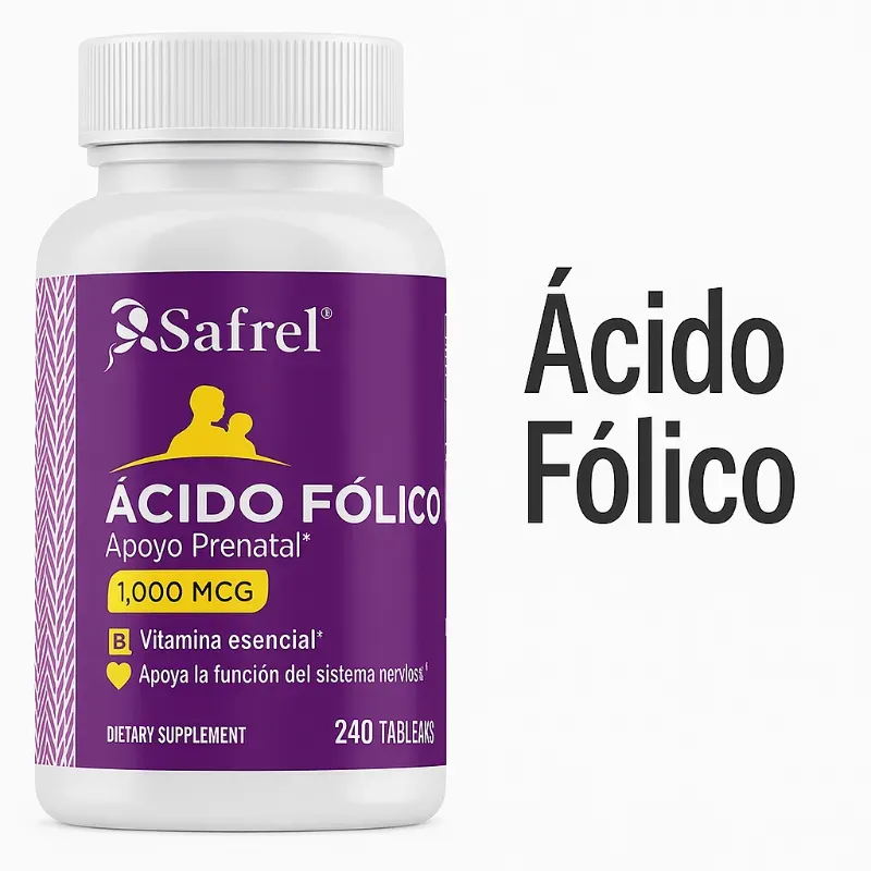Ácido Fólico Safrel 1000 mcg – 240 Tabletas
