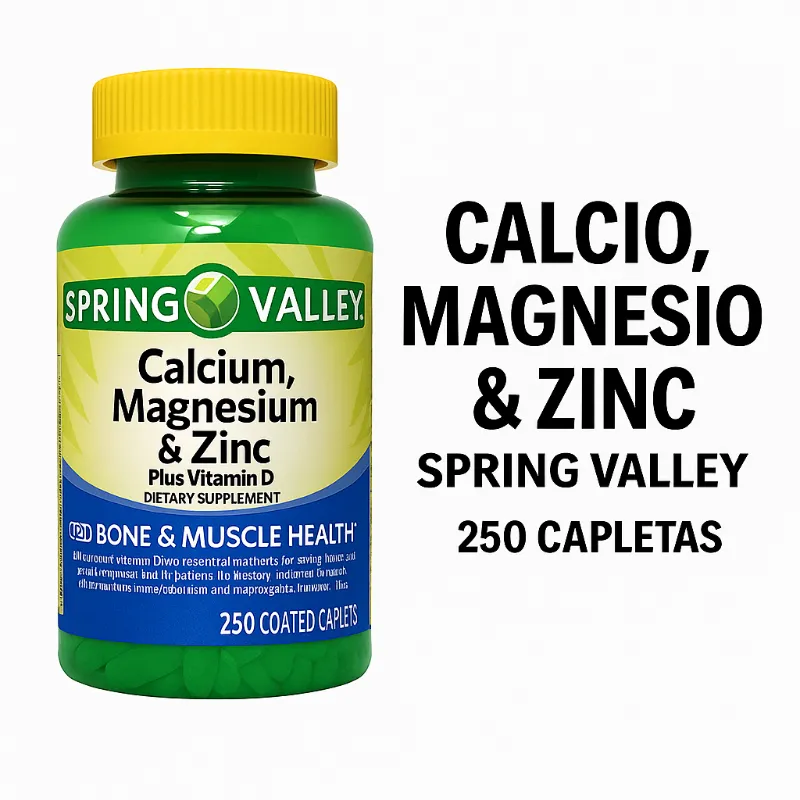 🌟 Calcio, Magnesio y Zinc + Vitamina D3 