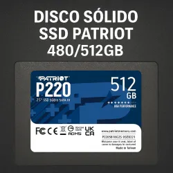 Disco Solido SSD Patriot 480/512gb