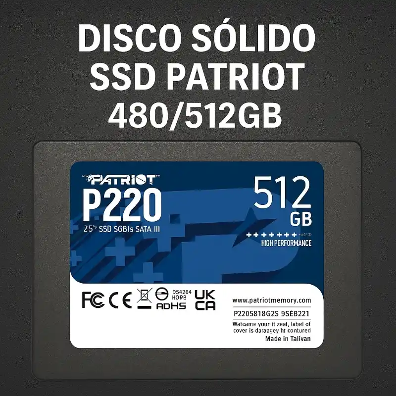 Disco Solido SSD Patriot 480/512gb