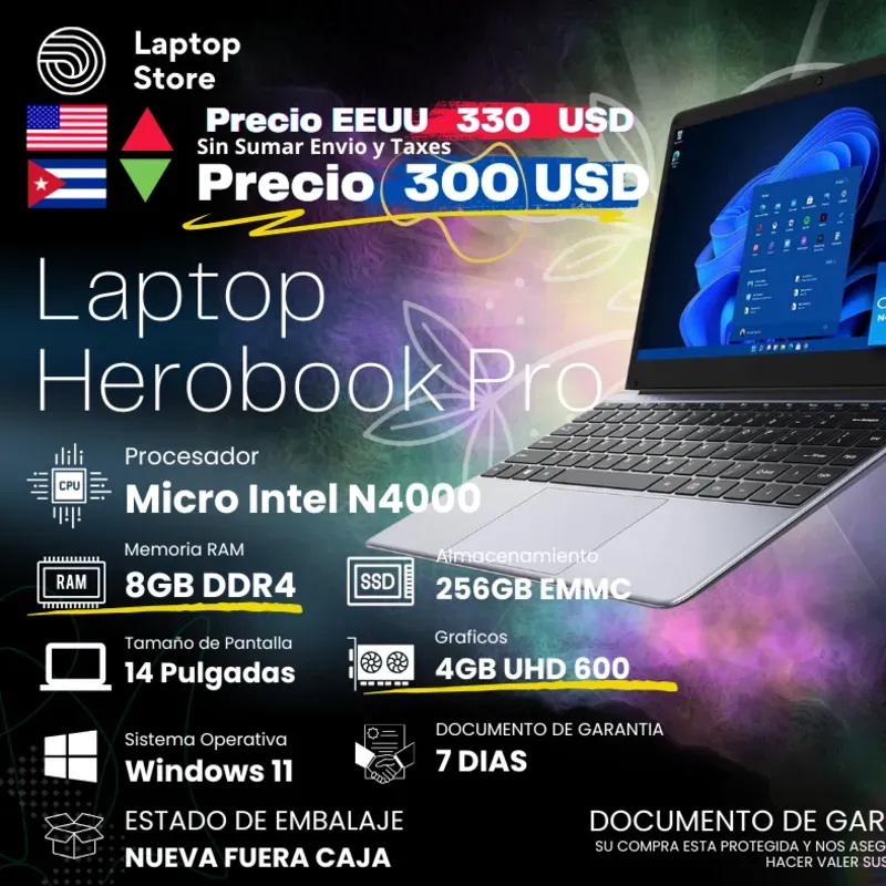 Laptop Herobook Pro – 14.1” IPS Full HD
