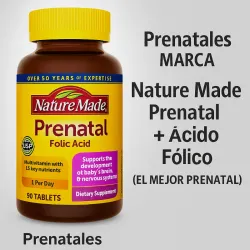🍼 Nature Made Prenatal + Ácido Fólico (El Mejor Prenatal)
