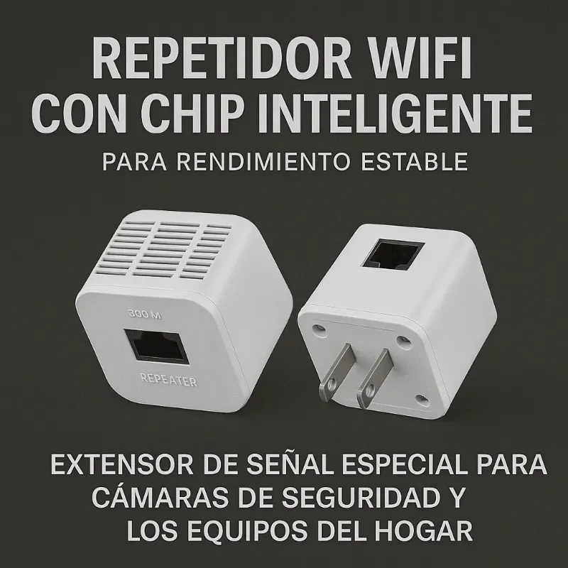 🔁 Repetidor WiFi con Chip Inteligente – 300Mbps