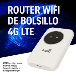 📶 Router 4G/5G Portátil con Batería – Módem WiFi USB LTE 300Mbps