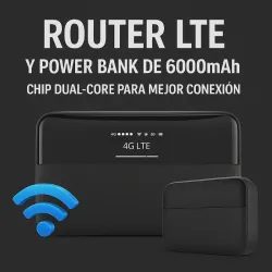 📶 Router LTE con Power Bank 6000mAh + Pantalla LCD – Ideal para Cuba