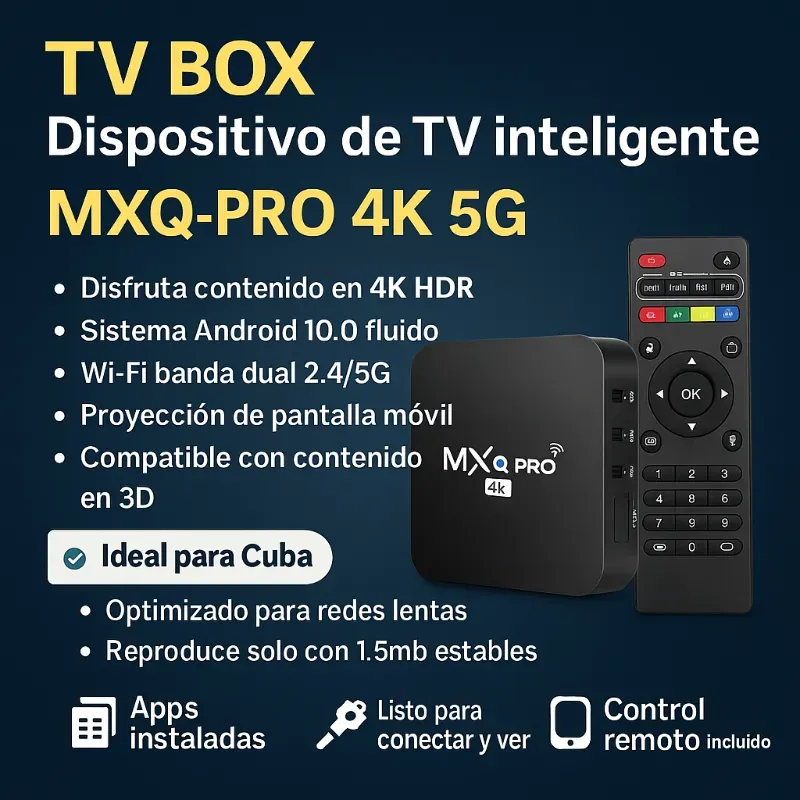 📺 TV Box MXQ-PRO 4K 5G – Dispositivo de TV inteligente 📺