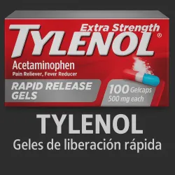 💊 Tylenol Geles de Liberación Rápida Extra Fuertes (100 unidades)