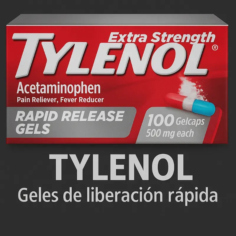 💊 Tylenol Geles de Liberación Rápida Extra Fuertes (100 unidades)
