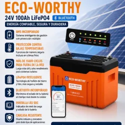 Batería 24v ×100Ah (2.5Kwh)