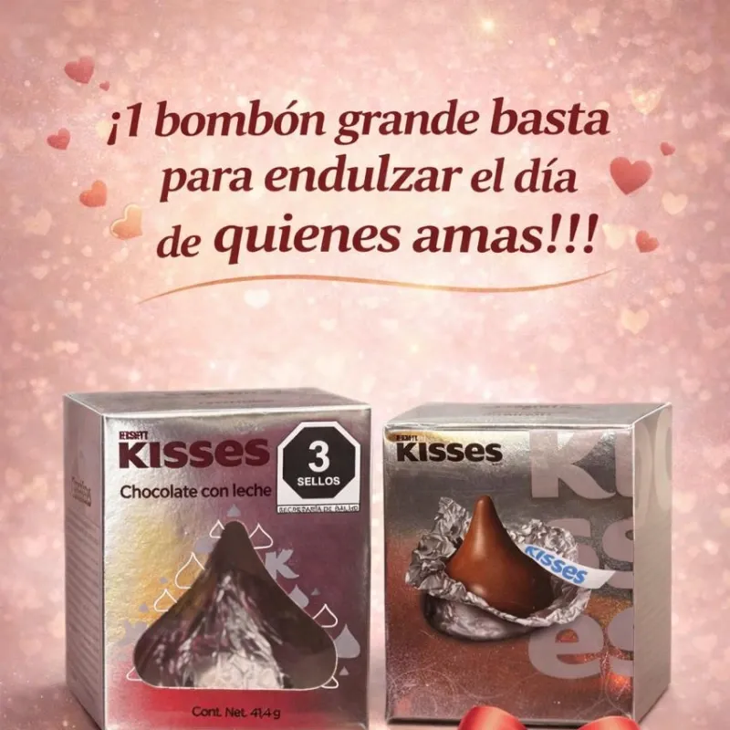 Bombón Kisses de Chocolate (1 unidad grande)