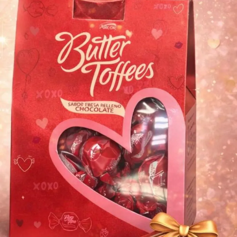 Butter Toffees sabor fresa relleno de chocolate