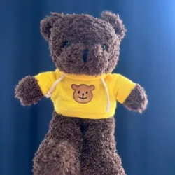 Peluche de osito con camisa amarilla