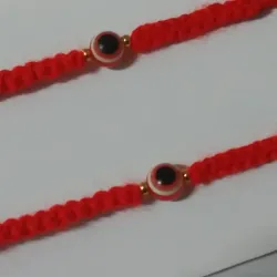 Pulsera de ojos turcos rojos🍎