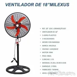 Ventilador milexus 18"