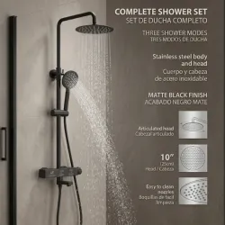 Set de Ducha Negro