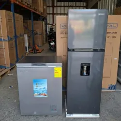 Combo Refrigerador Royal 11cuft y Nevera Milexus 6cuft sin 🔑