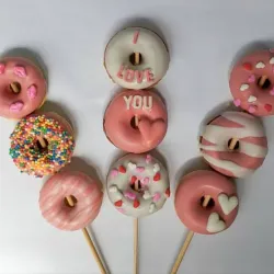 Brocheta de minidonas 