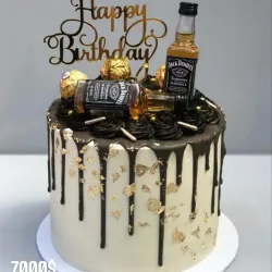 Cake con golosinas para papá 