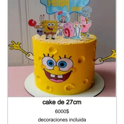 Cake de Bob esponja
