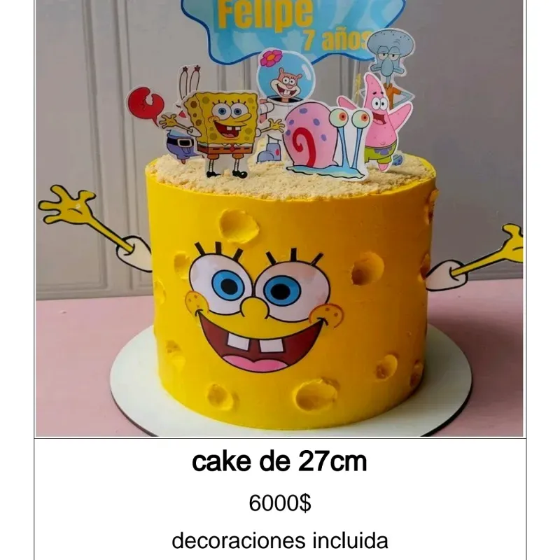 Cake de Bob esponja