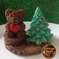 Oso con árbol  🌲en caja 