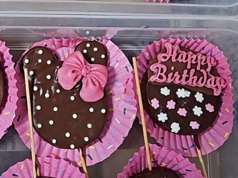 Galletas rellenas con cobertura 